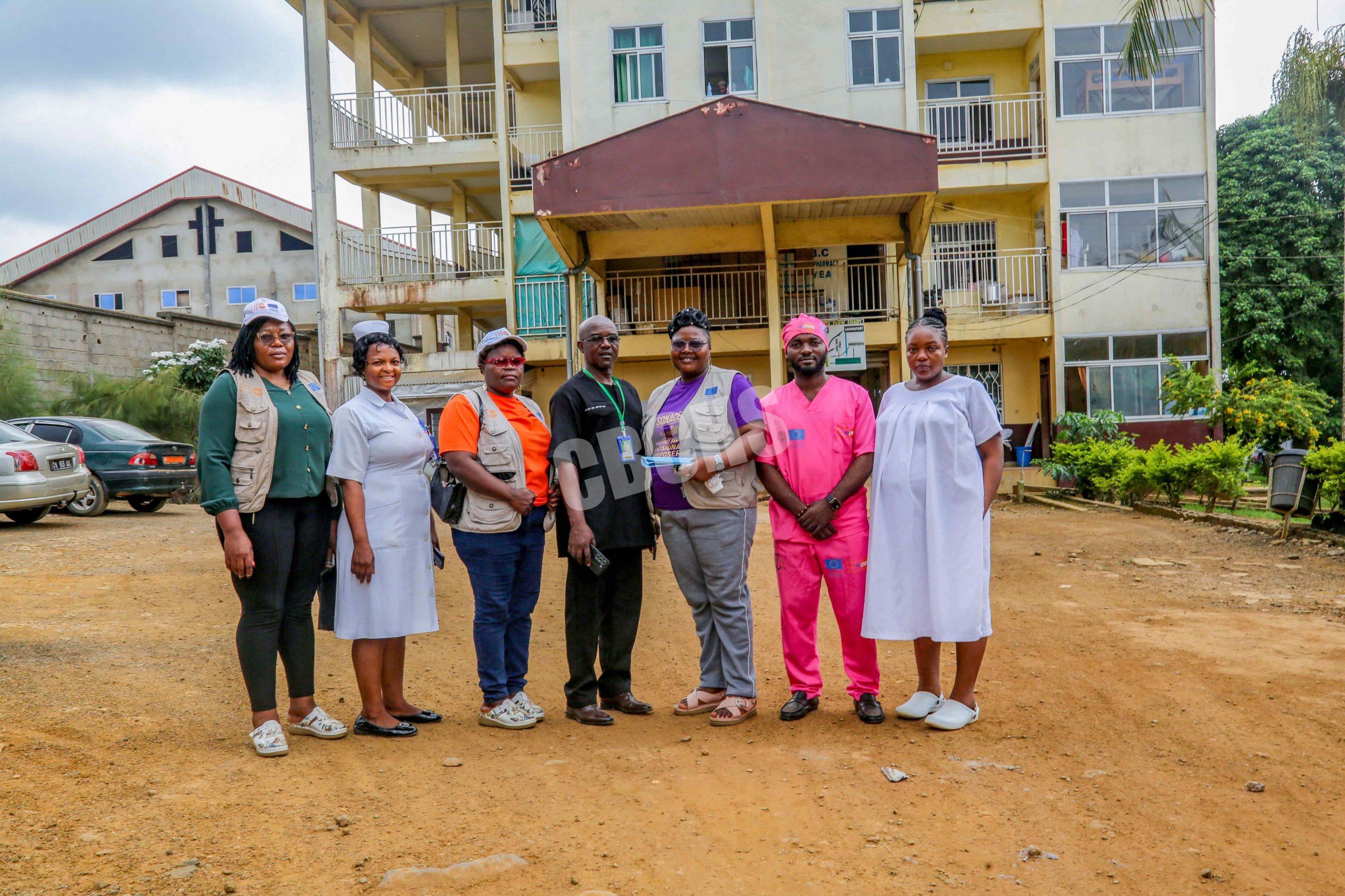 M&E Team at the Kumba Baptist Hospital