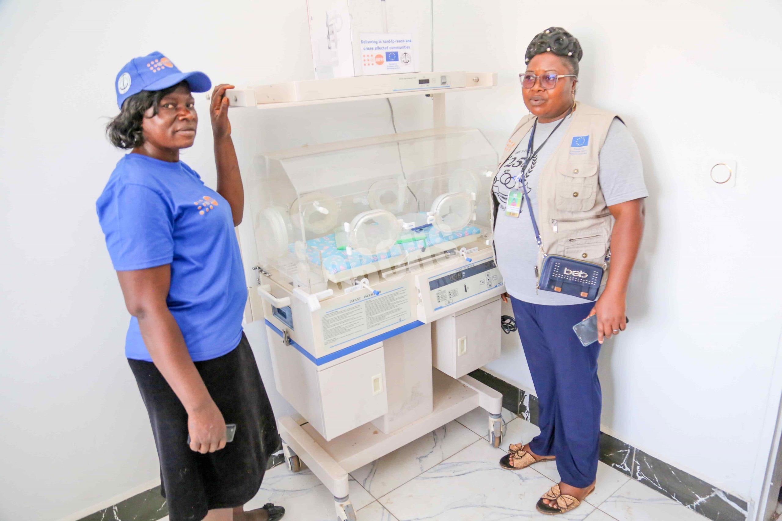 Ndu Baptist Health Center proudly demonstrates how useful their incubator had been in use