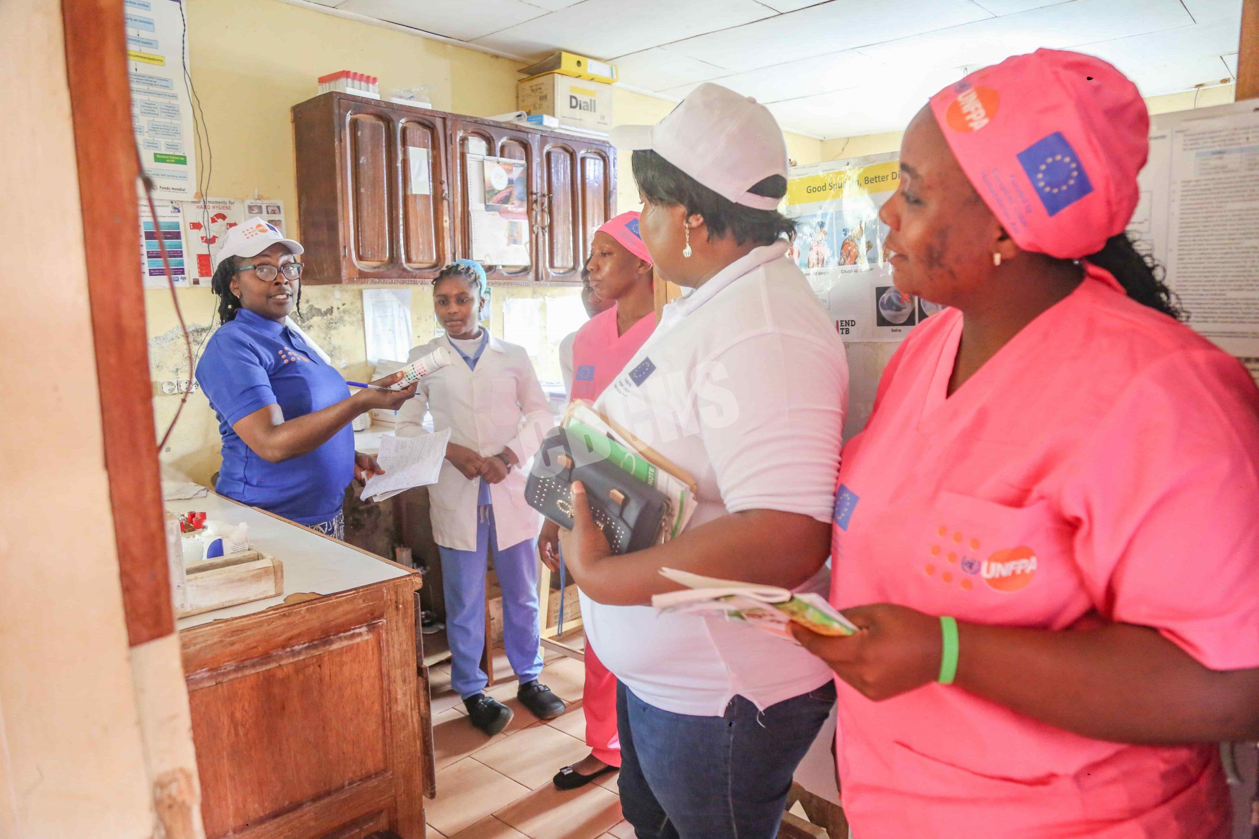 Project Team evaluating the Patient care in Finkwi