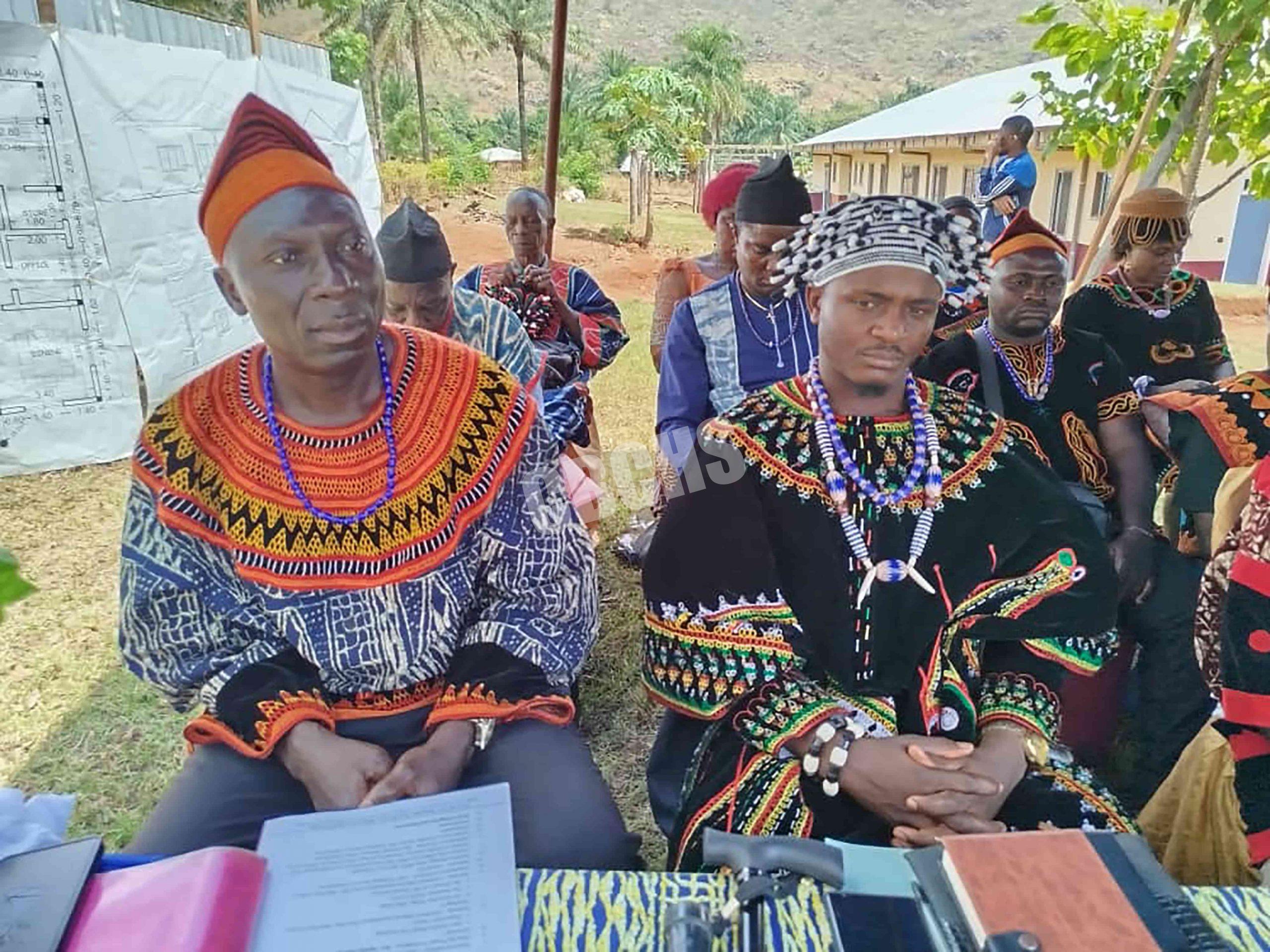 Representative of Babungo Traditional Council & Quarter head of Finkwi well-seated