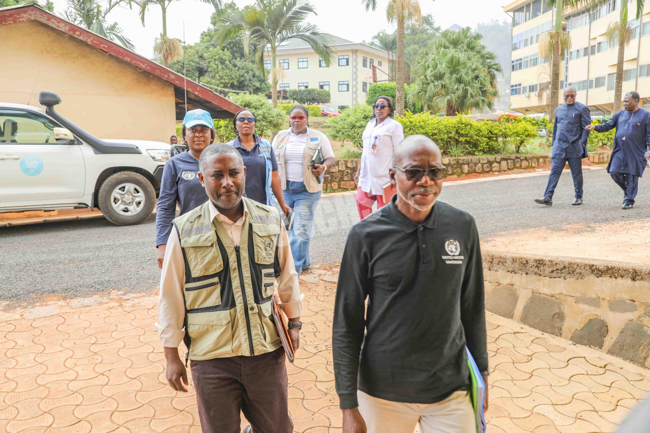 Arrival of UN Delegation at the Baptist Center Bamenda to mee with thw DHS