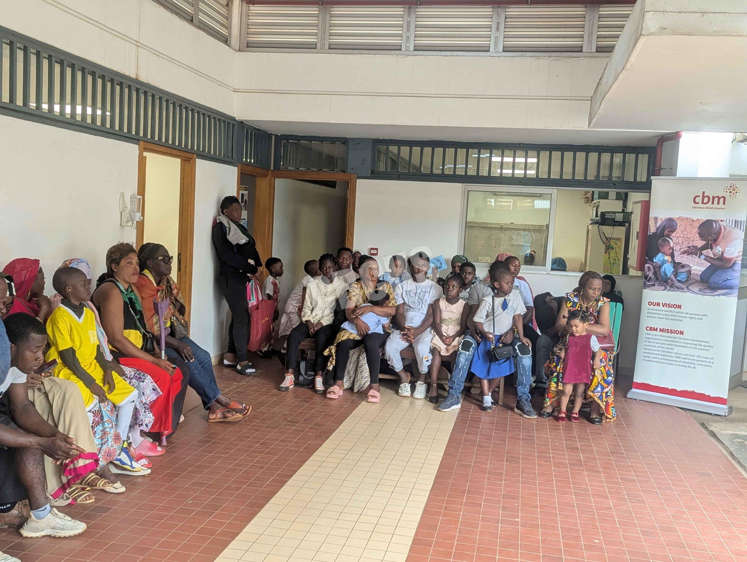 Parents waiting at the OPD to screen their children