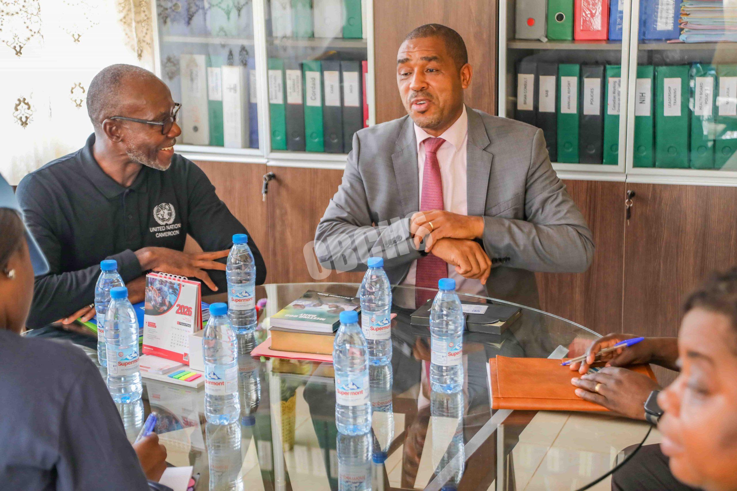 [R-L] Mr Samuel Ngum, DHS and Dr. Issa Sanogo, UN Resident Coordinator