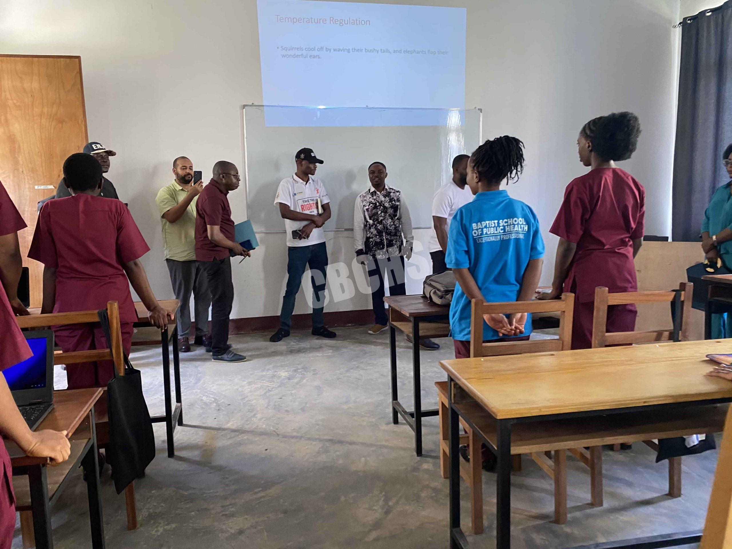 Visit of a class in session