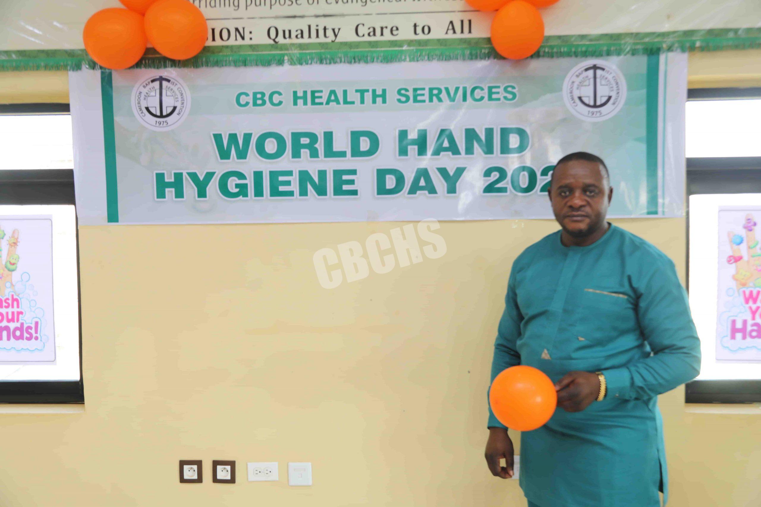 Mr. Kongnyu IPCWASH supervisor championing hand hygiene