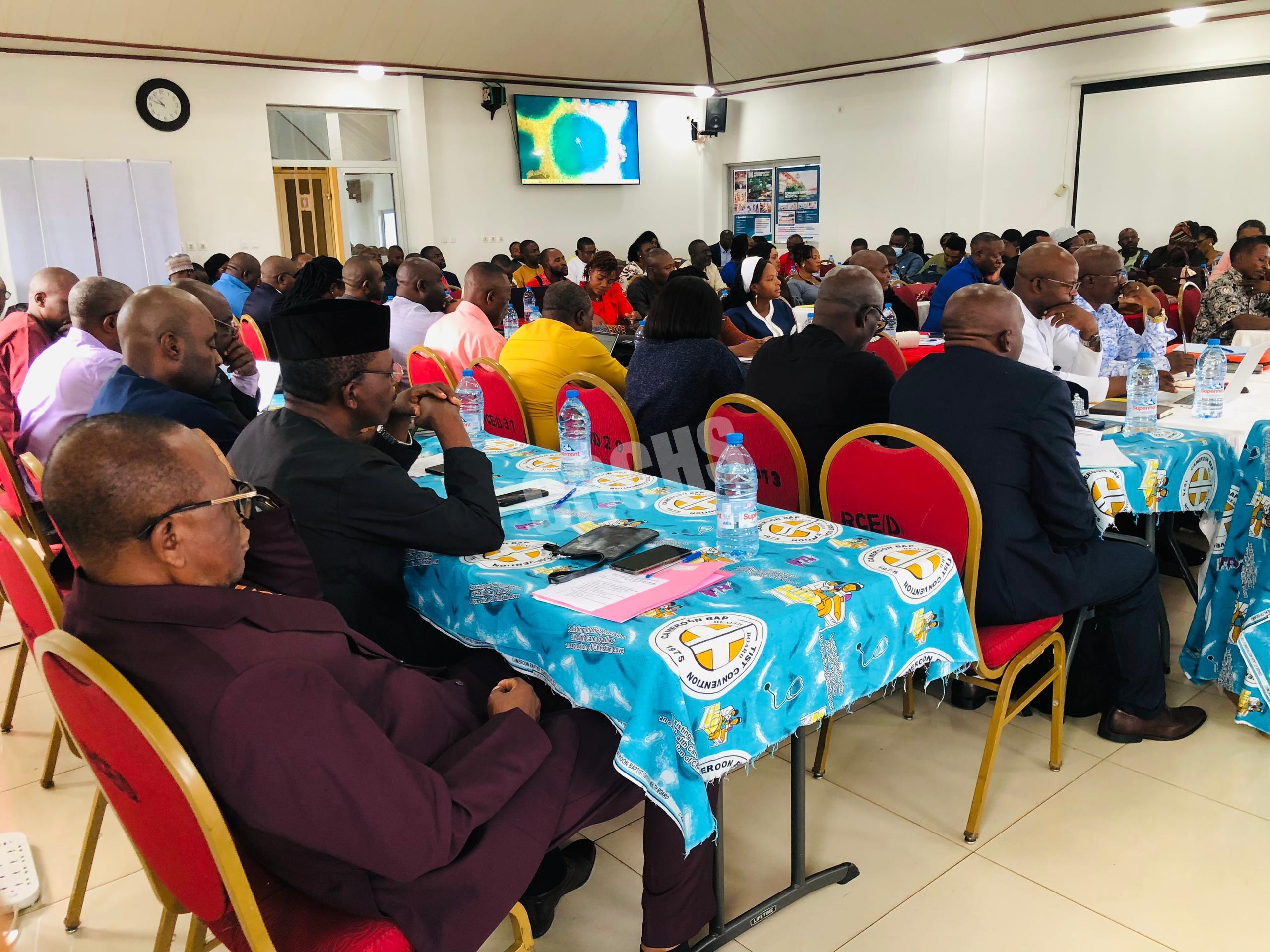 A full hall of CBCHS leaders meeting at Mvan Resource Center in Yaounde