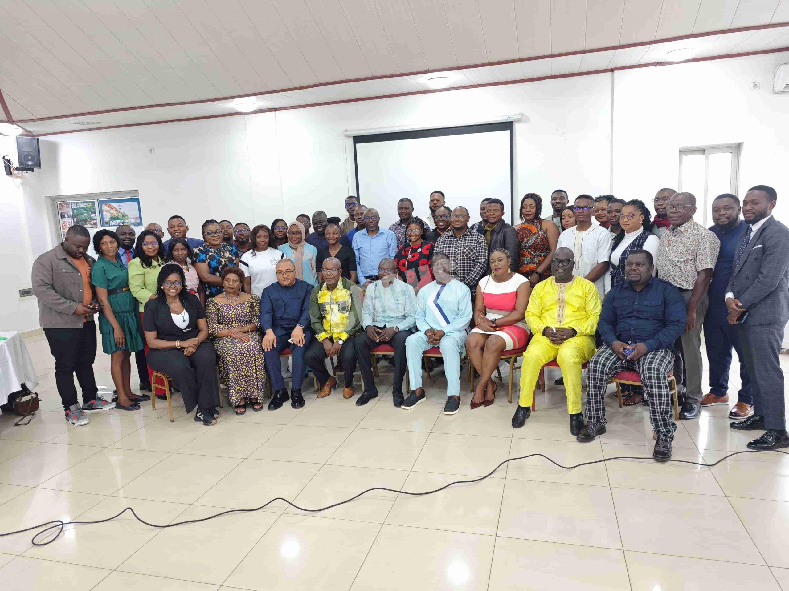 A joint pose of staff from the different projects and programs