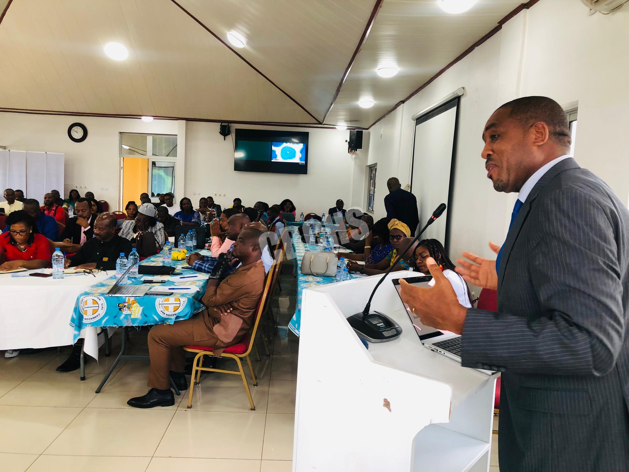 The DHS, Mr. Samuel Ngum encouraging CBCHS leaders