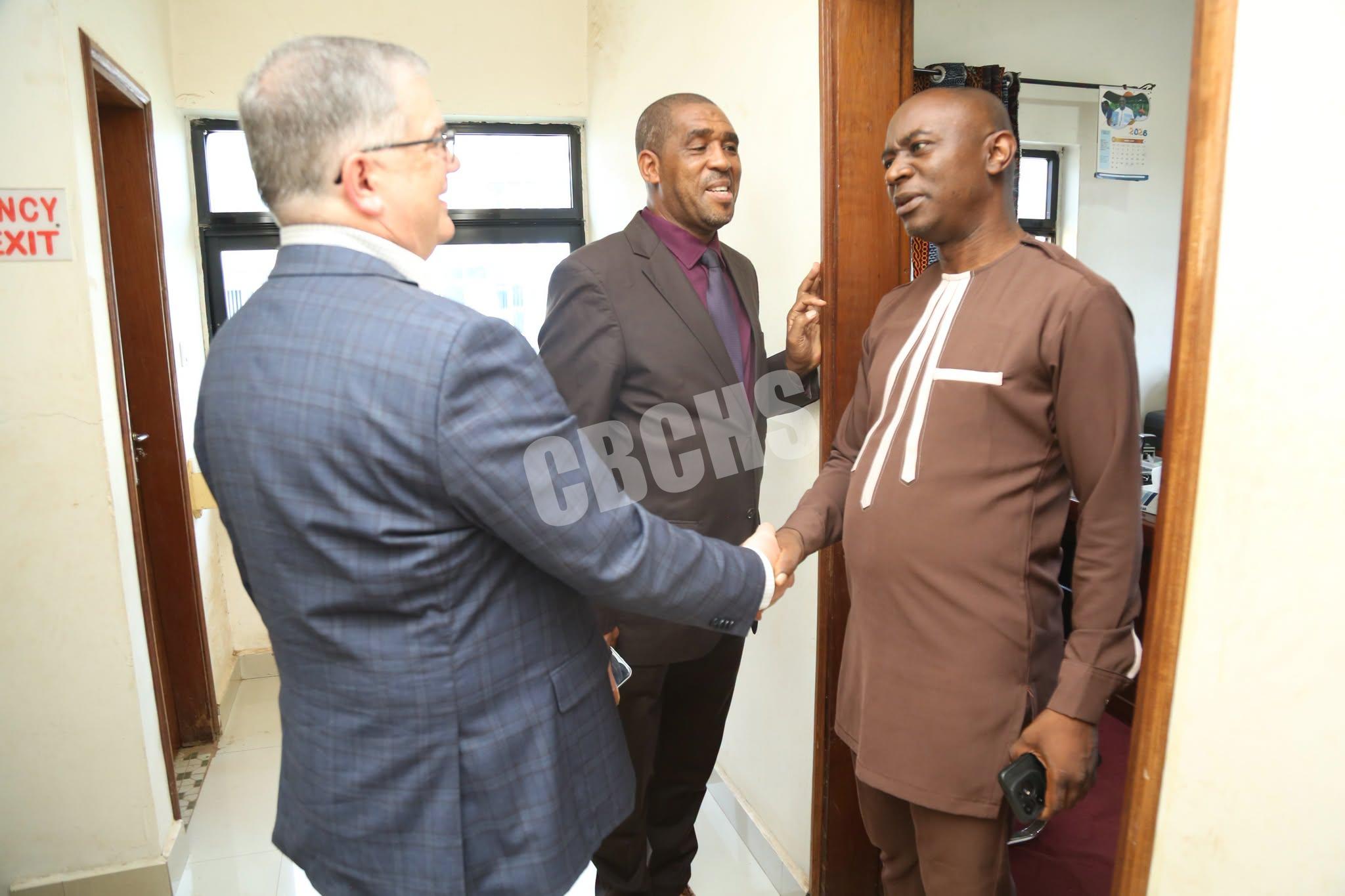 CEO of CCIH being to the CBC head office in Bamenda by the Administrative Assistant to the Executive President