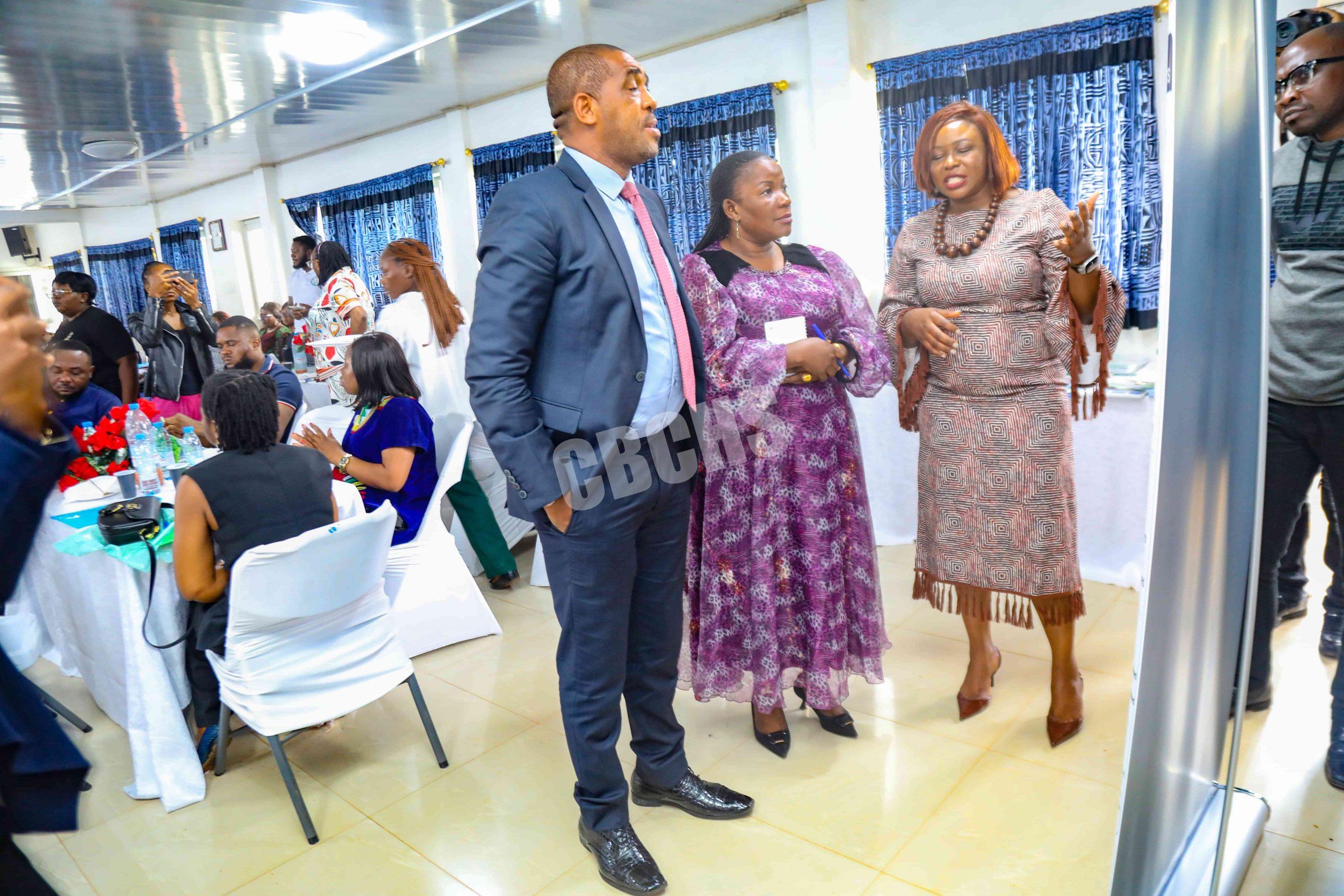 DHS and MOH representative during Gallery walk