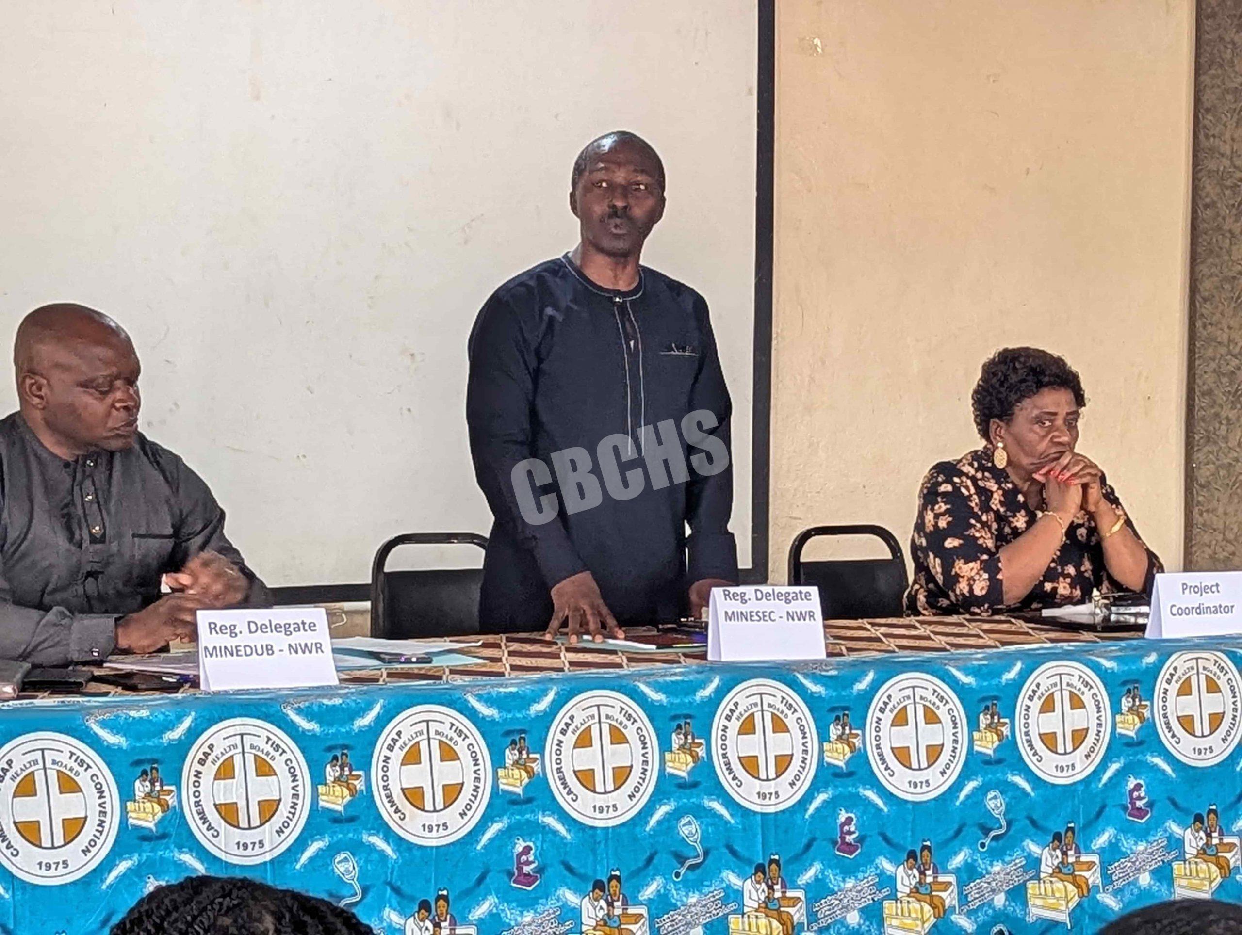 NW Regional Delegate of Secondary Education commending CBCHS & partners for supporting the government in fostering inclusive education in the region